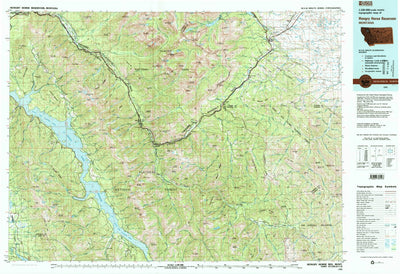 United States Geological Survey Hungry Horse Reservoir, MT (1981, 100000-Scale) digital map
