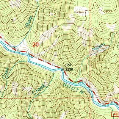 United States Geological Survey Hungry Ridge, ID (1995, 24000-Scale) digital map