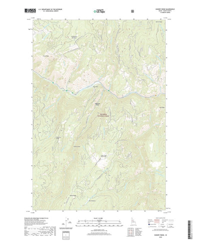 United States Geological Survey Hungry Ridge, ID (2020, 24000-Scale) digital map