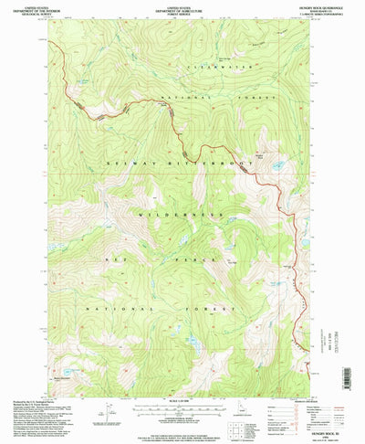 United States Geological Survey Hungry Rock, ID (1995, 24000-Scale) digital map