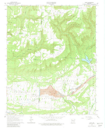 United States Geological Survey Hunt, AR (1963, 24000-Scale) digital map