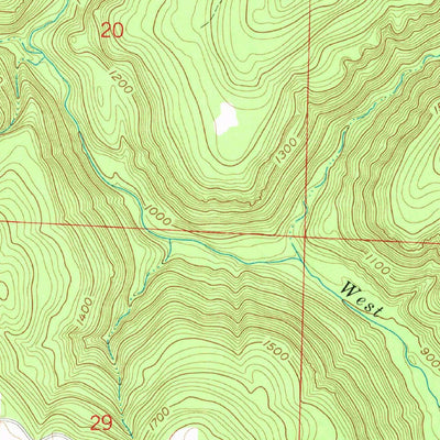 United States Geological Survey Hunt, AR (1963, 24000-Scale) digital map