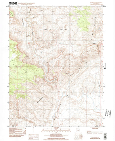 United States Geological Survey Hunt Draw, UT (1996, 24000-Scale) digital map