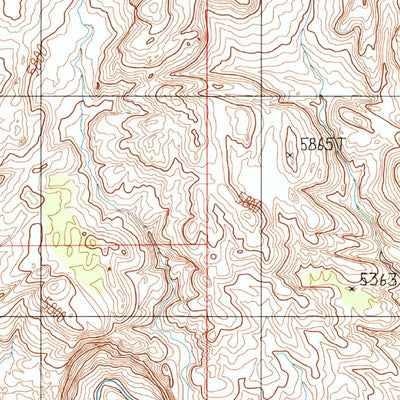 United States Geological Survey Hunt Draw, UT (1996, 24000-Scale) digital map
