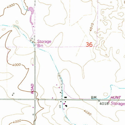 United States Geological Survey Hunt, ID (1964, 24000-Scale) digital map
