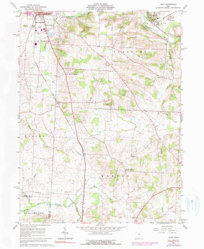 United States Geological Survey Hunt, OH (1961, 24000-Scale) digital map