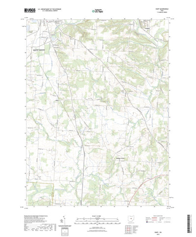 United States Geological Survey Hunt, OH (2023, 24000-Scale) digital map