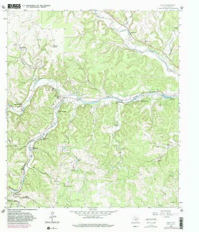 United States Geological Survey Hunt, TX (1964, 24000-Scale) digital map