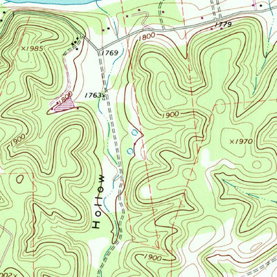 United States Geological Survey Hunt, TX (1964, 24000-Scale) digital map