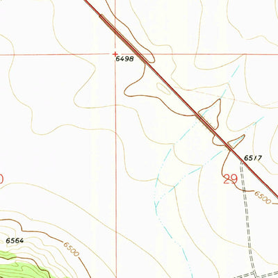 United States Geological Survey Hunter Mesa, NM (1971, 24000-Scale) digital map