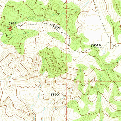 United States Geological Survey Hunter Mesa, NM (1971, 24000-Scale) digital map