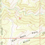 United States Geological Survey Hunter Mesa, WY (1967, 24000-Scale) digital map