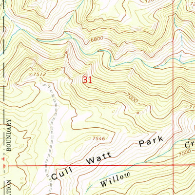 United States Geological Survey Hunter Mesa, WY (1967, 24000-Scale) digital map