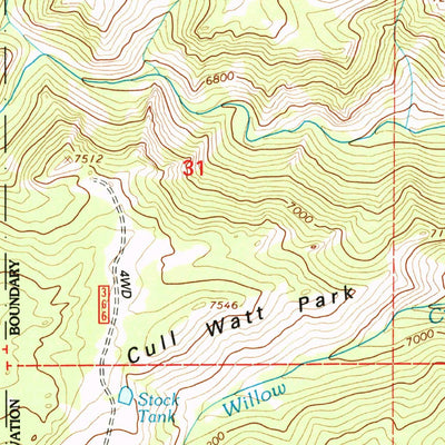 United States Geological Survey Hunter Mesa, WY (1993, 24000-Scale) digital map