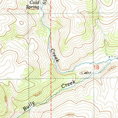 United States Geological Survey Hunter Mountain, OR (1990, 24000-Scale) digital map