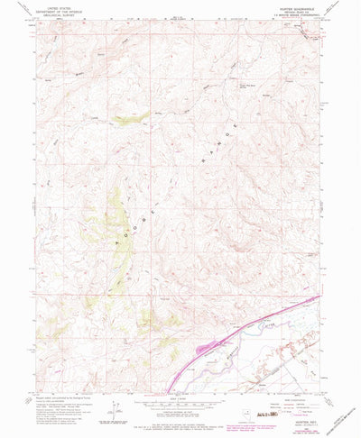 United States Geological Survey Hunter, NV (1962, 24000-Scale) digital map