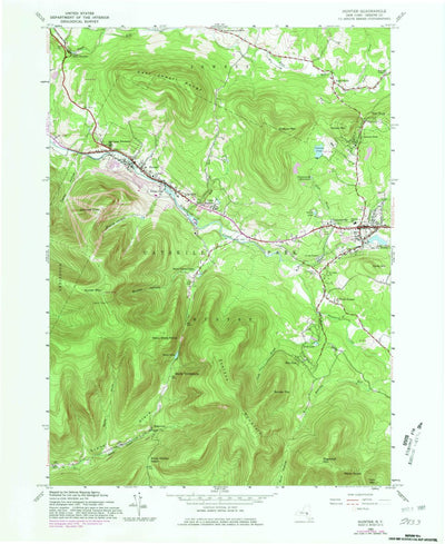 United States Geological Survey Hunter, NY (1980, 24000-Scale) digital map