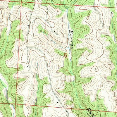 United States Geological Survey Hunter, OH (1961, 24000-Scale) digital map