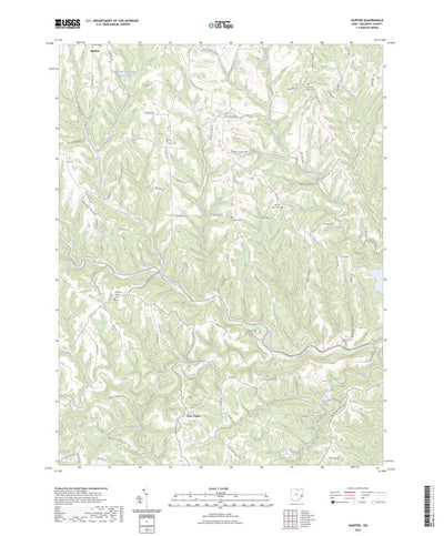 United States Geological Survey Hunter, OH (2023, 24000-Scale) digital map