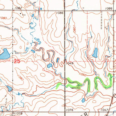United States Geological Survey Hunter, OK (1968, 24000-Scale) digital map