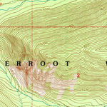 United States Geological Survey Hunter Peak, ID-MT (1995, 24000-Scale) digital map