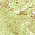 United States Geological Survey Hunter Peak, ID-MT (1995, 24000-Scale) digital map