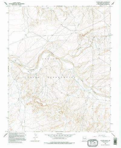 United States Geological Survey Hunter Wash, NM (1966, 24000-Scale) digital map