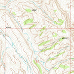 United States Geological Survey Hunters Creek, MT-WY (1969, 24000-Scale) digital map