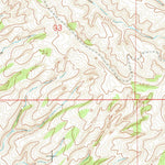 United States Geological Survey Hunters Creek, MT-WY (1969, 24000-Scale) digital map
