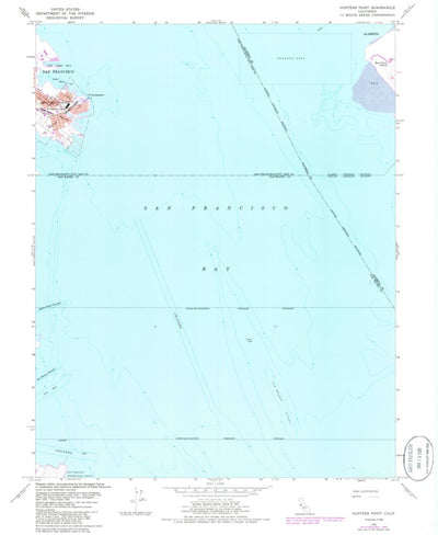 United States Geological Survey Hunters Point, CA (1956, 24000-Scale) digital map