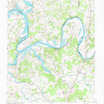 United States Geological Survey Hunters Point, TN (1955, 24000-Scale) digital map