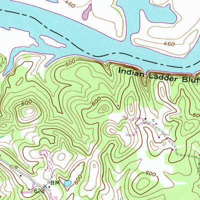 United States Geological Survey Hunters Point, TN (1955, 24000-Scale) digital map