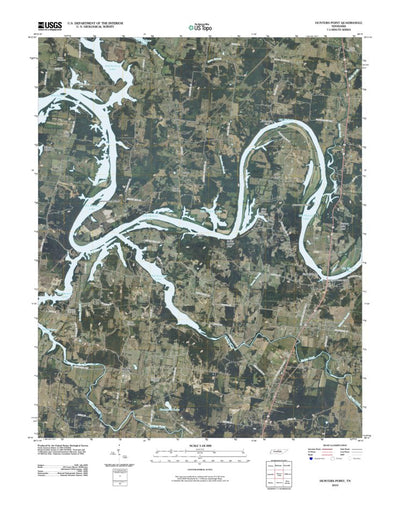 United States Geological Survey Hunters Point, TN (2010, 24000-Scale) digital map