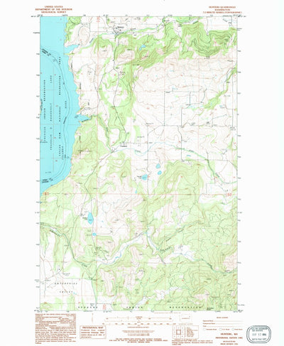 United States Geological Survey Hunters, WA (1985, 24000-Scale) digital map