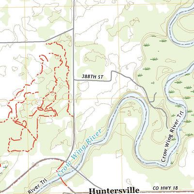 United States Geological Survey Huntersville, MN (2022, 24000-Scale) digital map