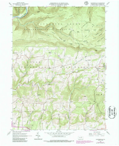 United States Geological Survey Huntersville, PA (1965, 24000-Scale) digital map