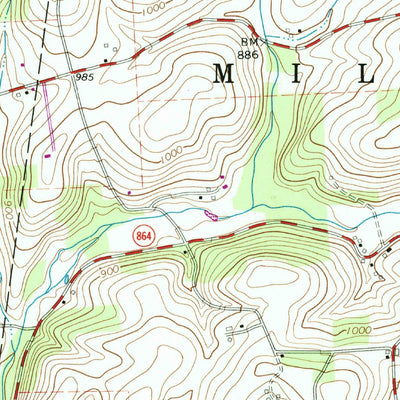 United States Geological Survey Huntersville, PA (1965, 24000-Scale) digital map