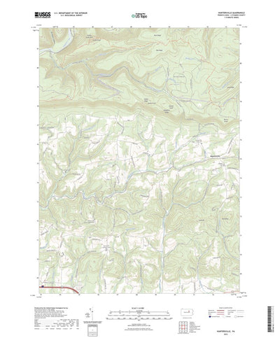 United States Geological Survey Huntersville, PA (2023, 24000-Scale) digital map
