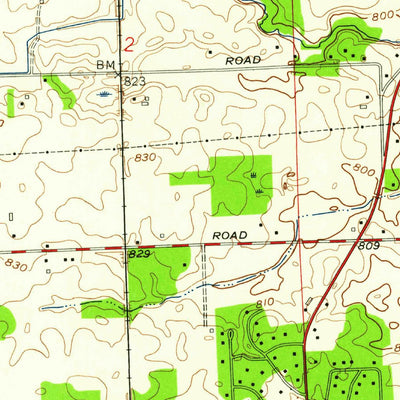 United States Geological Survey Huntertown, IN (1957, 24000-Scale) digital map