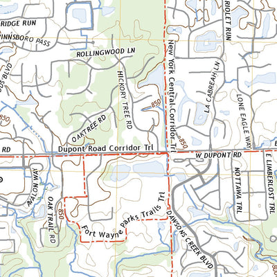 United States Geological Survey Huntertown, IN (2022, 24000-Scale) digital map