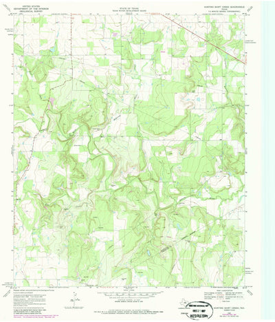 United States Geological Survey Hunting Shirt Creek, TX (1969, 24000-Scale) digital map