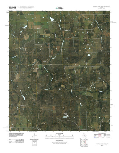 United States Geological Survey Hunting Shirt Creek, TX (2010, 24000-Scale) digital map