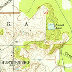 United States Geological Survey Huntingburg, IN (1954, 24000-Scale) digital map