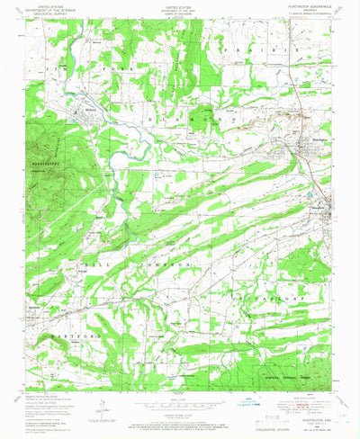 United States Geological Survey Huntington, AR (1948, 24000-Scale) digital map