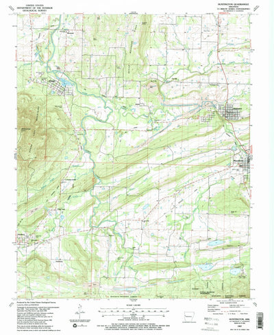 United States Geological Survey Huntington, AR (1987, 24000-Scale) digital map