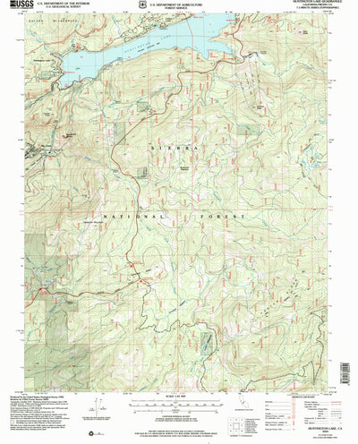 United States Geological Survey Huntington Lake, CA (2004, 24000-Scale) digital map