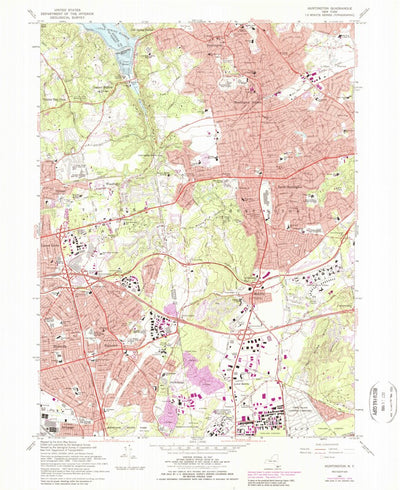 United States Geological Survey Huntington, NY (1967, 24000-Scale) digital map