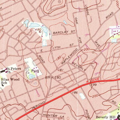 United States Geological Survey Huntington, NY (1967, 24000-Scale) digital map