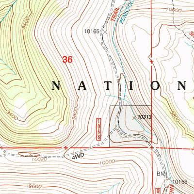 United States Geological Survey Huntington Reservoir, UT (2001, 24000-Scale) digital map