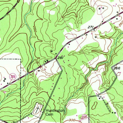 United States Geological Survey Huntington, TX (1949, 24000-Scale) digital map